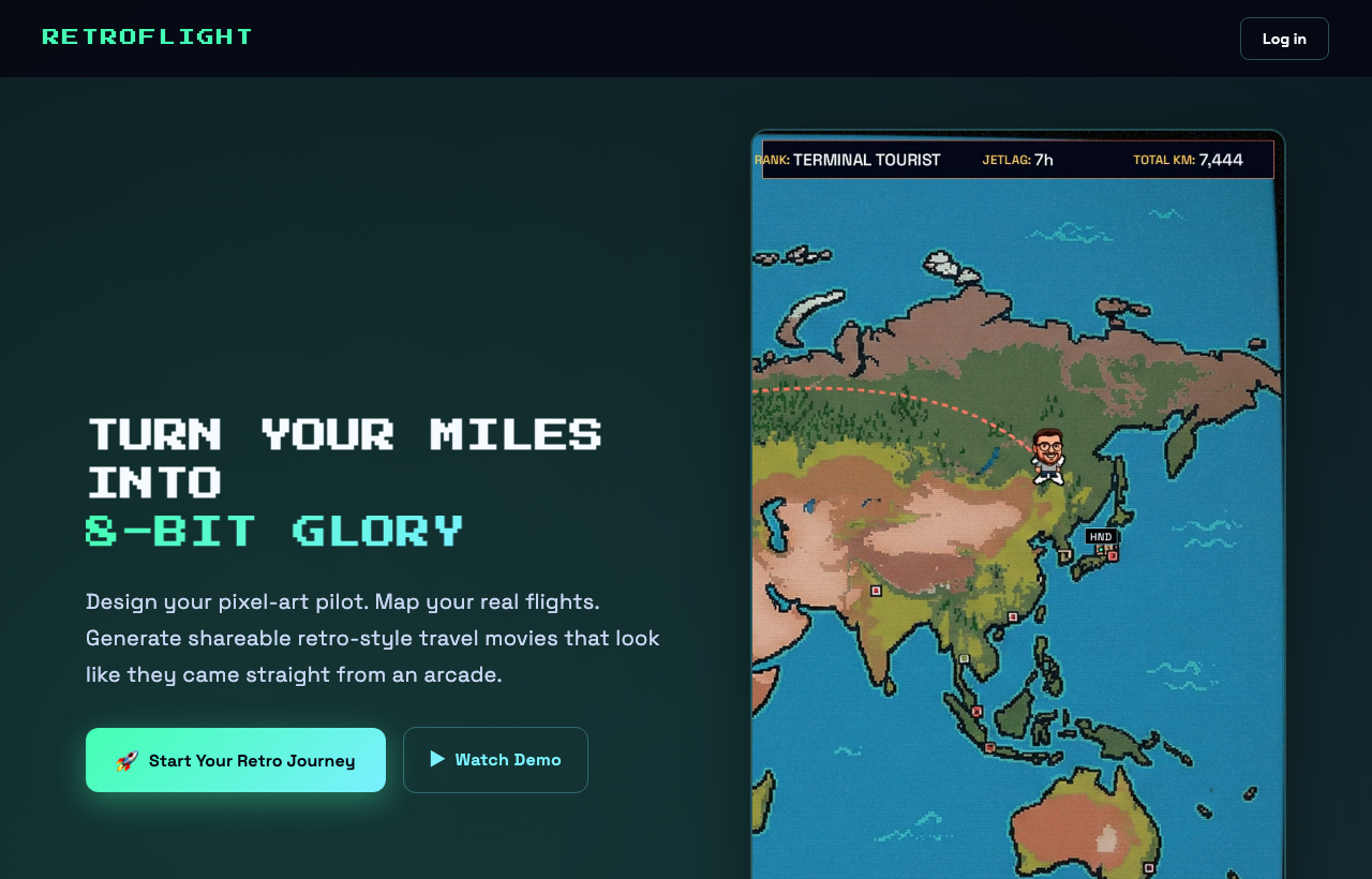 Retroflight website preview